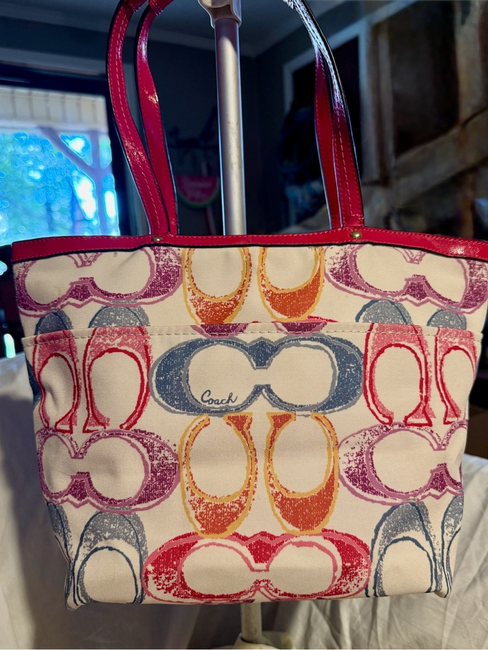 Vintage #Y2K Coach Signature Scribble Print Tote